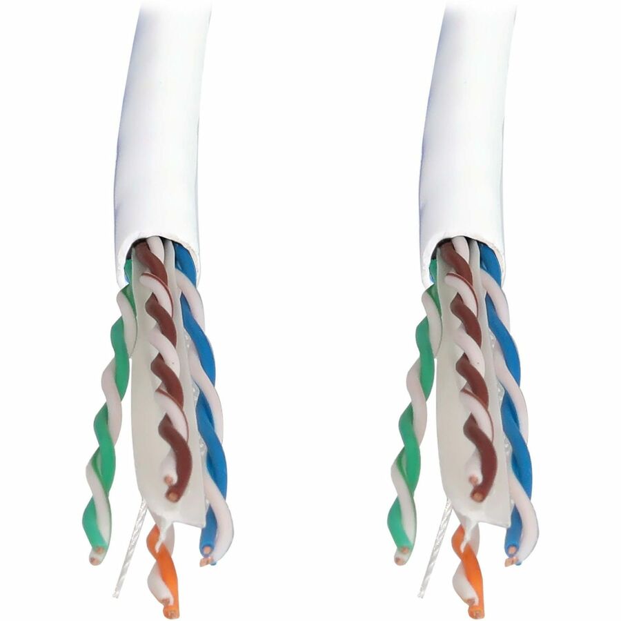 Câble Ethernet UTP Cat6a 10G à âme solide Tripp Lite by Eaton, homologué CMR, blanc, 305 m (1 000 pi) N223-01K-WH