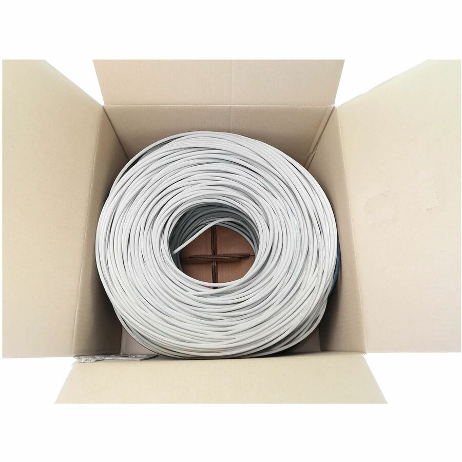 Câble Ethernet UTP Cat6a 10G à âme solide Tripp Lite by Eaton, homologué CMR, blanc, 305 m (1 000 pi) N223-01K-WH