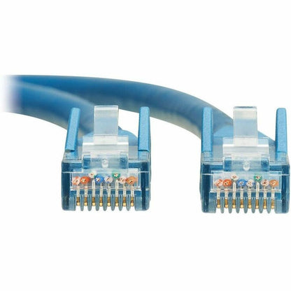Câble Ethernet UTP moulé Cat6 Gigabit sans accroc Tripp Lite by Eaton (RJ45 M/M), PoE, LSZH, bleu, 15 m N201L-15M-BL