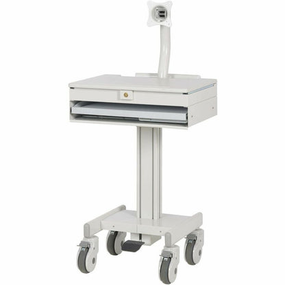 Tripp Lite by Eaton Mobile Workstation with Monitor Arm, Casters, Locking Drawer, TAA WWSS1DWSTAA