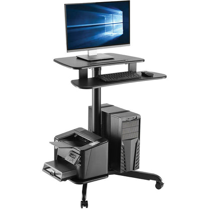 Chariot de bureau roulant pour téléviseur/moniteur Tripp Lite par Eaton - Hauteur réglable WWSSRDSTC