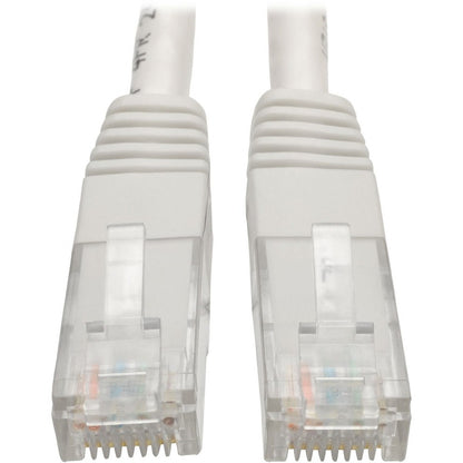 Câble de raccordement moulé Gigabit Cat6 Tripp Lite par Eaton (RJ45 M/M), blanc, 3 pi N200-003-WH
