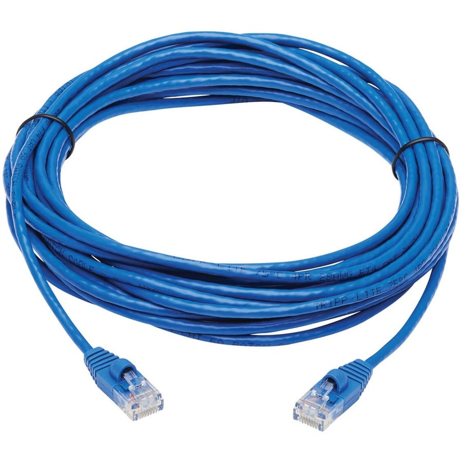 Câble de raccordement réseau UTP moulé Cat6a 10G anti-accroc Tripp Lite by Eaton (M/M), bleu, 25 pi. N261-S25-BL
