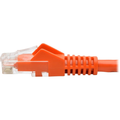 Tripp Lite by Eaton Cat6 Gigabit Snagless Molded UTP Patch Cable (RJ45 M/M), Orange, 15 ft N201-015-OR