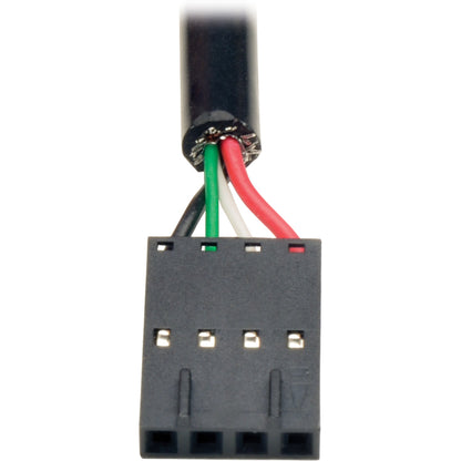 Câble d'en-tête IDC 4 broches USB 2.0 A femelle vers carte mère USB Tripp Lite par Eaton 6" U024-06N-IDC