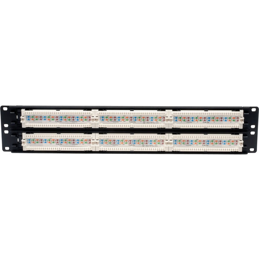 Panneau de brassage pour montage en rack Cat5e Cat5e 48 ports Tripp Lite 568B 110 perforations 2URM TAA N052-048