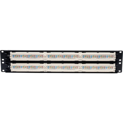 Panneau de brassage pour montage en rack Cat5e Cat5e 48 ports Tripp Lite 568B 110 perforations 2URM TAA N052-048
