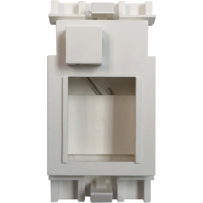 Tripp Lite by Eaton 1-Port UK-Style Insert, Unloaded Shuttered Module, 25 x 50 mm, White N042U-WHM-S