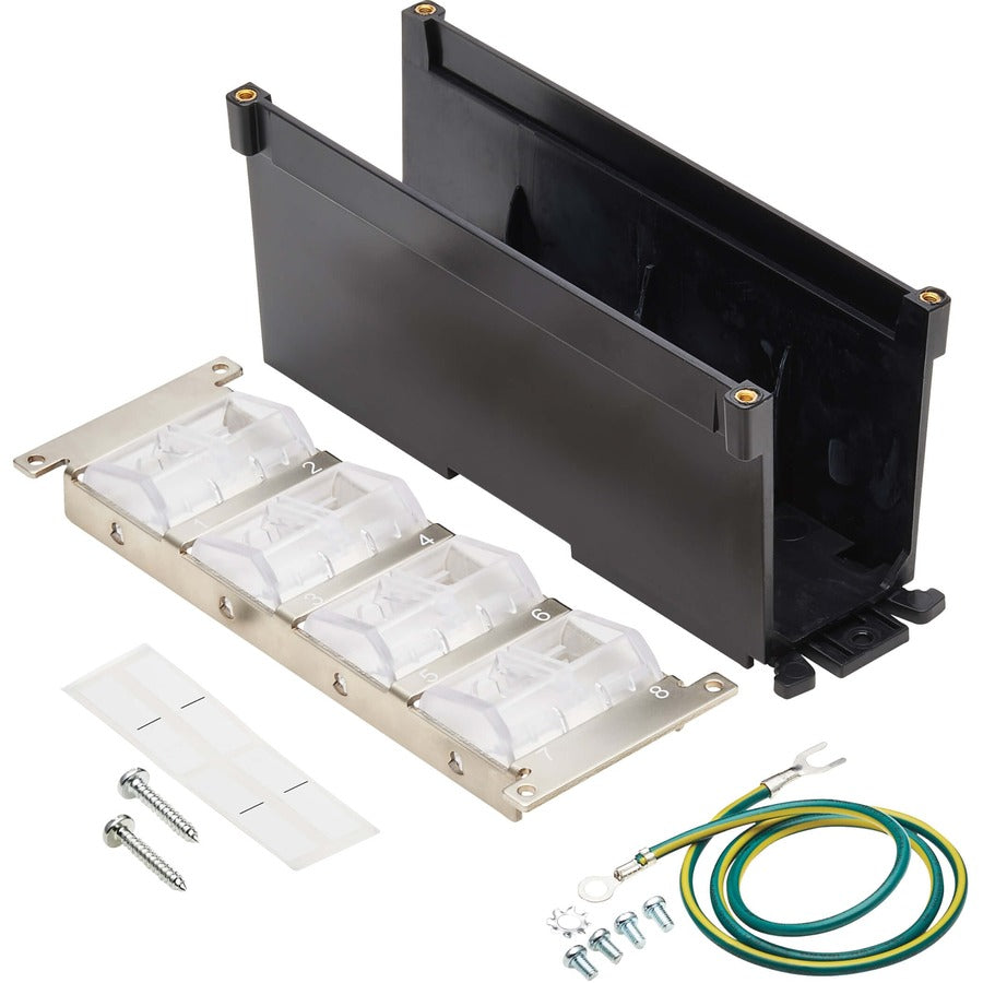 Boîtier de montage Tripp Lite by Eaton N063-008-ENC pour rail DIN, module Keystone, coupleur en ligne - Noir, argent - Conforme TAA N063-008-ENC