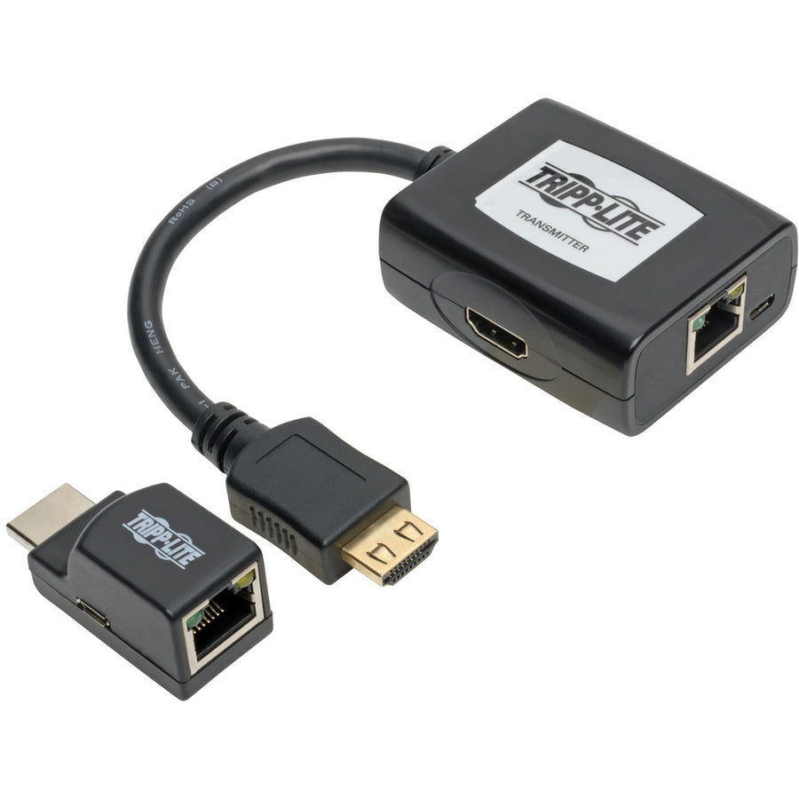 Kit d'extension HDMI sur Cat5/Cat6 Tripp Lite par Eaton, alimentation par câble, 1080p à 60 Hz, TAA B126-1P1M-U-POC