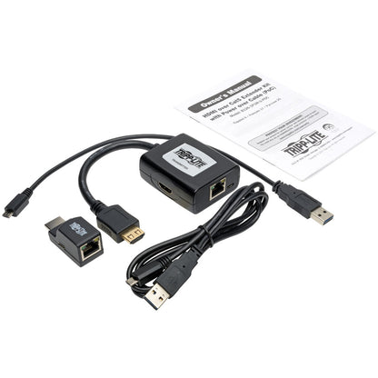 Kit d'extension HDMI sur Cat5/Cat6 Tripp Lite par Eaton, alimentation par câble, 1080p à 60 Hz, TAA B126-1P1M-U-POC
