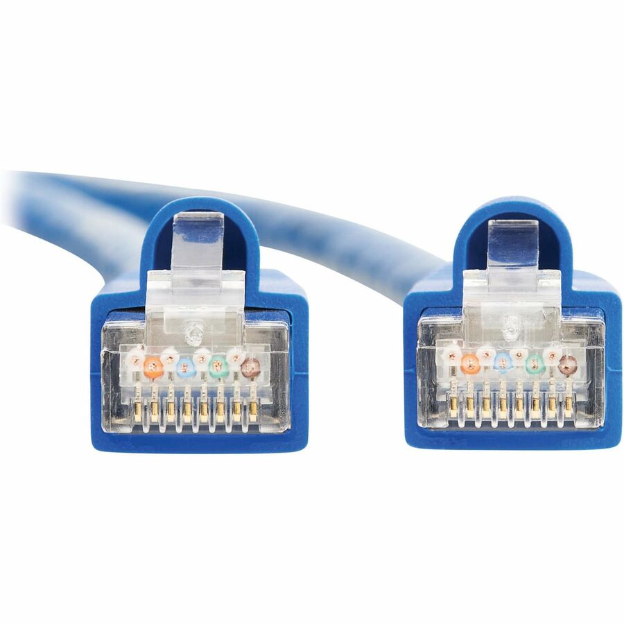 Câble Ethernet SSTP Cat8 40G sans accroc Tripp Lite par Eaton (RJ45 M/M), PoE, bleu, 4,6 m (15 pi) N272-F15-BL