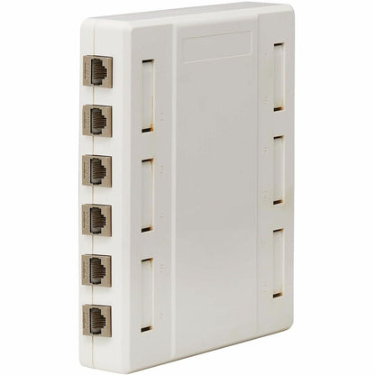 Boîtier de montage en surface Tripp Lite par Eaton pour prises Keystone - 12 ports, blanc N082-012-WH