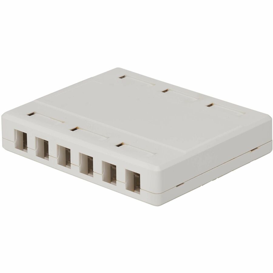 Boîtier de montage en surface Tripp Lite par Eaton pour prises Keystone - 12 ports, blanc N082-012-WH