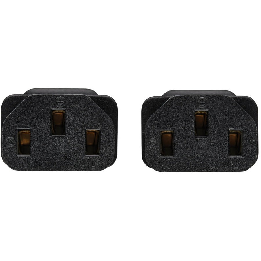 Câble répartiteur en Y pour cordon d'alimentation Tripp Lite de 2 pieds C20 vers 2xC13, robuste, 15 A, 14 AWG, 2 pi, P032-002-2C13
