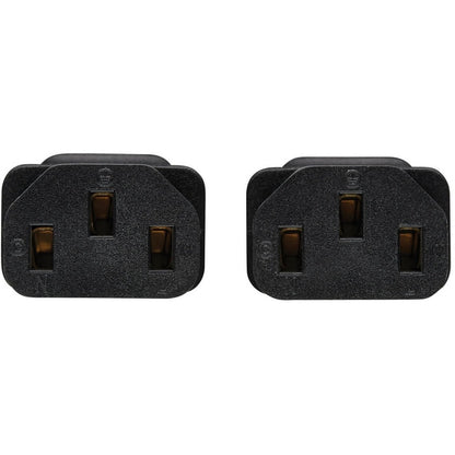 Câble répartiteur en Y pour cordon d'alimentation Tripp Lite de 2 pieds C20 vers 2xC13, robuste, 15 A, 14 AWG, 2 pi, P032-002-2C13