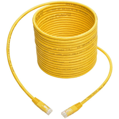 Câble de raccordement moulé Gigabit Cat6 Tripp Lite par Eaton (RJ45 M/M), jaune, 25 pi N200-025-YW
