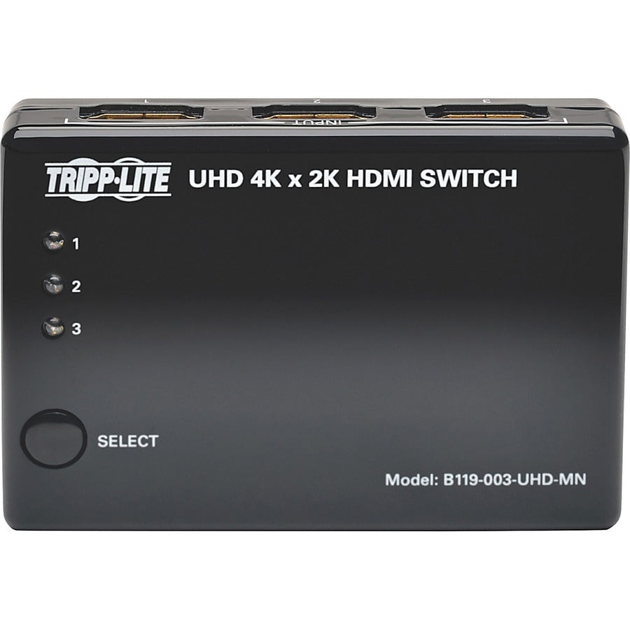 Commutateur HDMI 3 ports Tripp Lite par Eaton B119-003-UHD-MN