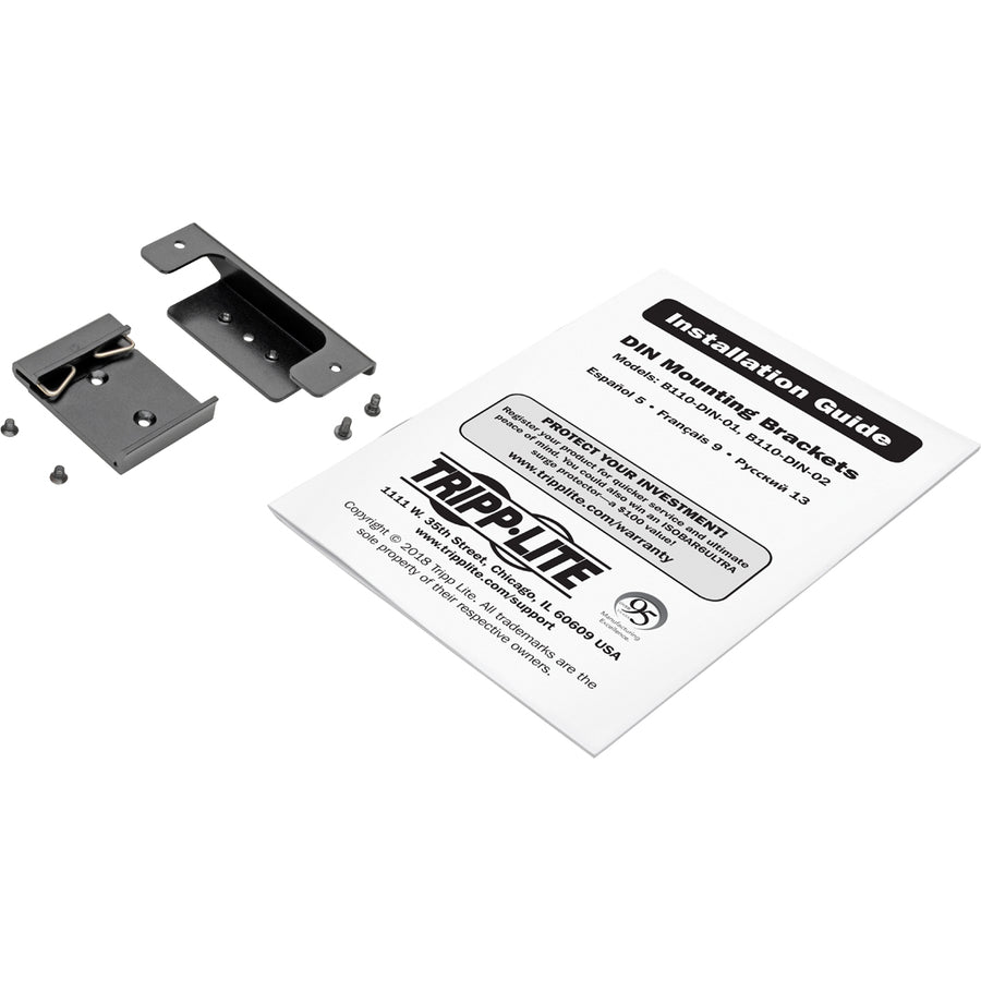 Support de montage pour écran d'affichage numérique Tripp Lite by Eaton B110-DIN-02 - Noir B110-DIN-02
