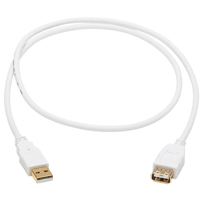 Câble d'extension antibactérien Tripp Lite Safe-IT USB-A (M/F), USB 2.0, blanc, 3 pi. U024AB-003-WH