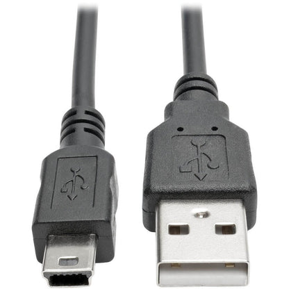 Câble spiralé USB 2.0 haute vitesse A vers Mini-B de Tripp Lite par Eaton (M/M), 6 pi U030-006-COIL