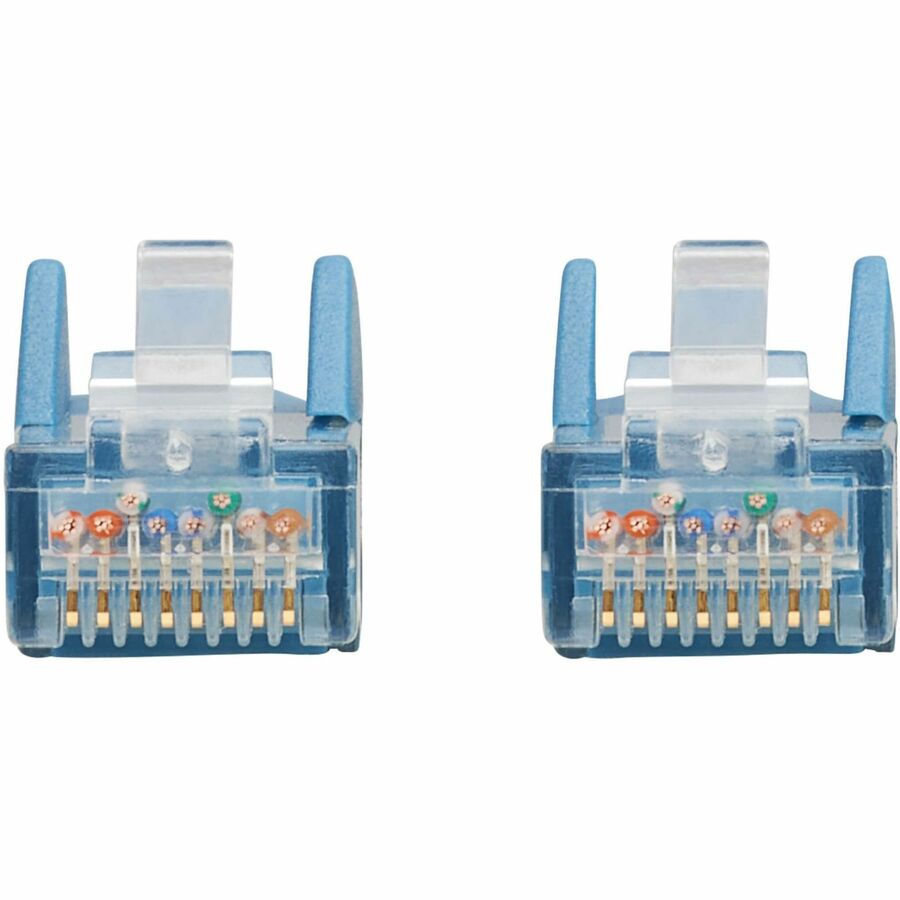 Câble Ethernet UTP moulé Cat6 Gigabit sans accroc Tripp Lite by Eaton (RJ45 M/M), PoE, LSZH, bleu, 5 m N201L-05M-BL