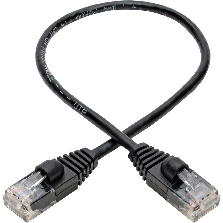 Câble réseau patch UTP Cat.6a Gigabit N261-S01-BK de Tripp Lite par Eaton N261-S01-BK
