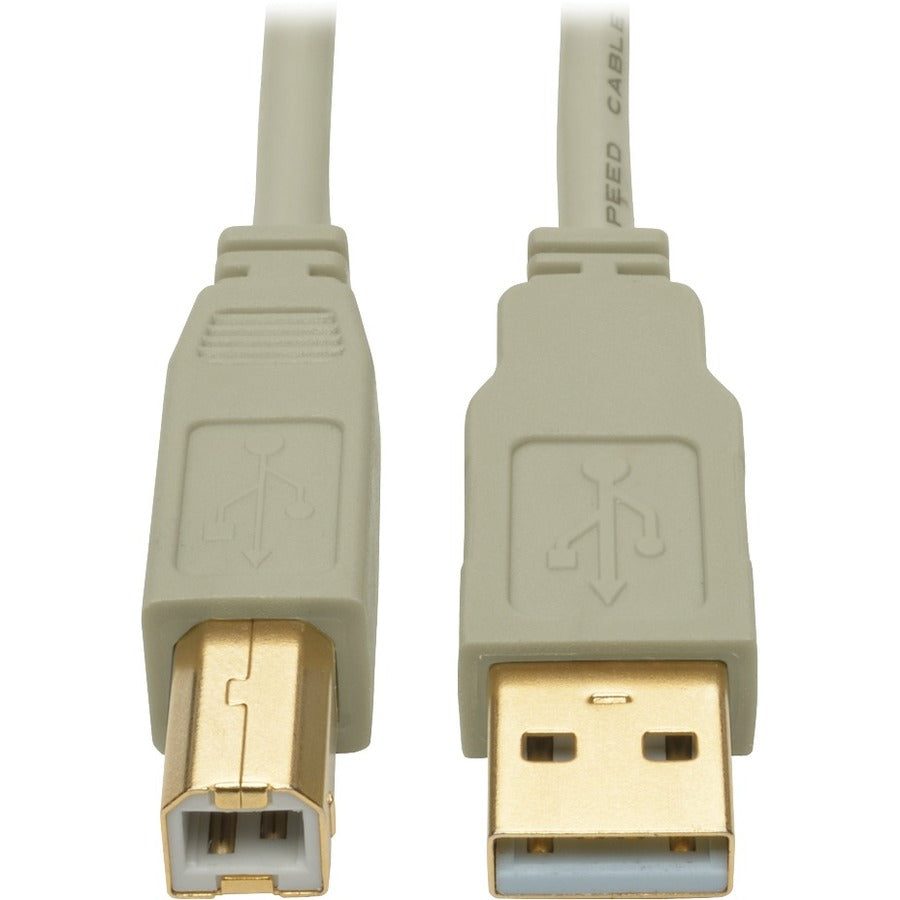Câble USB 2.0 haute vitesse A/B Tripp Lite par Eaton (M/M), beige, 10 pi U022-010-BE