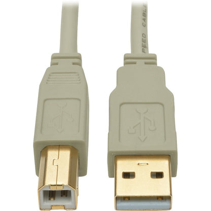 Câble USB 2.0 haute vitesse A/B Tripp Lite par Eaton (M/M), beige, 10 pi U022-010-BE
