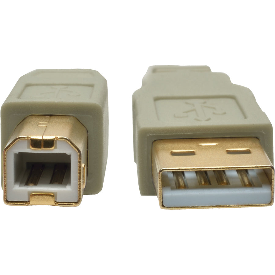 Câble USB 2.0 haute vitesse A/B Tripp Lite par Eaton (M/M), beige, 10 pi U022-010-BE