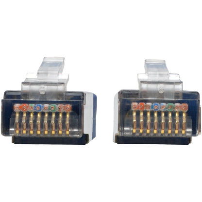 Câble de raccordement STP blindé moulé Cat5e 350 MHz Tripp Lite par Eaton (RJ45 M/M), bleu, 3 pi. N105-003-BL