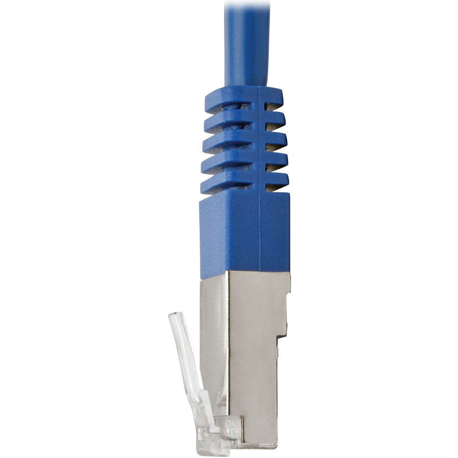 Câble de raccordement STP blindé moulé Cat5e 350 MHz Tripp Lite par Eaton (RJ45 M/M), bleu, 3 pi. N105-003-BL
