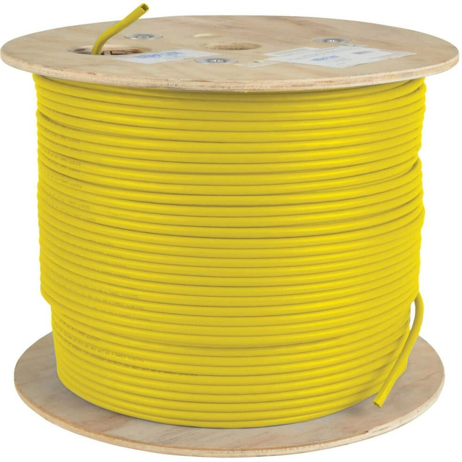 Câble PVC monobrin Cat5e 350 MHz Tripp Lite par Eaton, jaune, 1000 pi N022-01K-YW