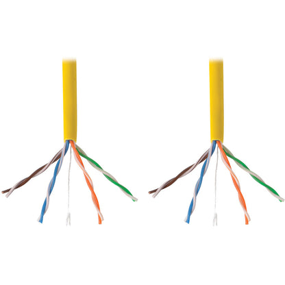 Câble PVC monobrin Cat5e 350 MHz Tripp Lite par Eaton, jaune, 1000 pi N022-01K-YW