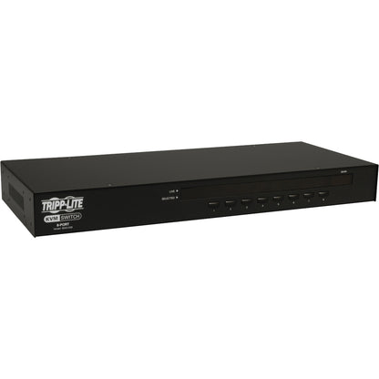 Commutateur KVM USB/PS2 à 8 ports pour montage en rack 1U de Tripp Lite - Boîtier en acier B042-008