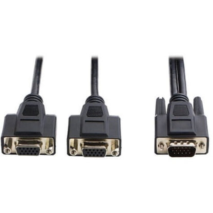 Câble répartiteur en Y pour moniteur VGA Tripp Lite 6 pieds haute résolution HD15 M/2xF 6' P516-006-HR