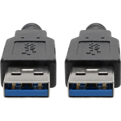 Tripp Lite by Eaton U325-006 USB 3.0 SuperSpeed A/A Cable (M/M), Black, 6 ft. U325-006