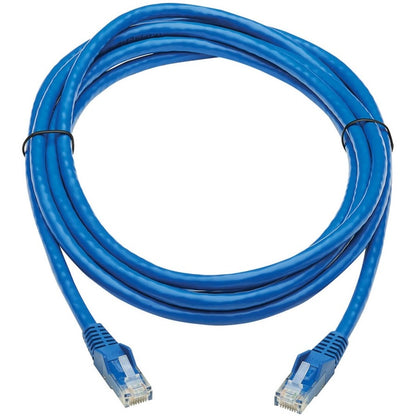 Câble de raccordement réseau UTP Cat6 sans accroc Tripp Lite par Eaton (RJ45 M/M), bleu, 10 pi. N201P-010-BL