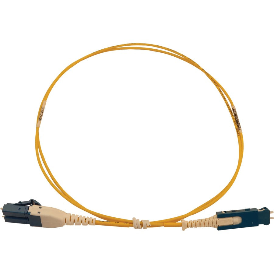 Câble à fibre optique monomode 9/125 OS2 40/100/400G Tripp Lite par Eaton N383L-01M, jaune, 1 m (3,3 pi) N383L-01M