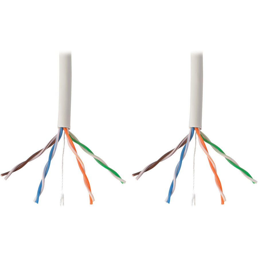 Câble PVC monobrin Cat5e 350 MHz Tripp Lite par Eaton, blanc, 1000 pi N022-01K-WH