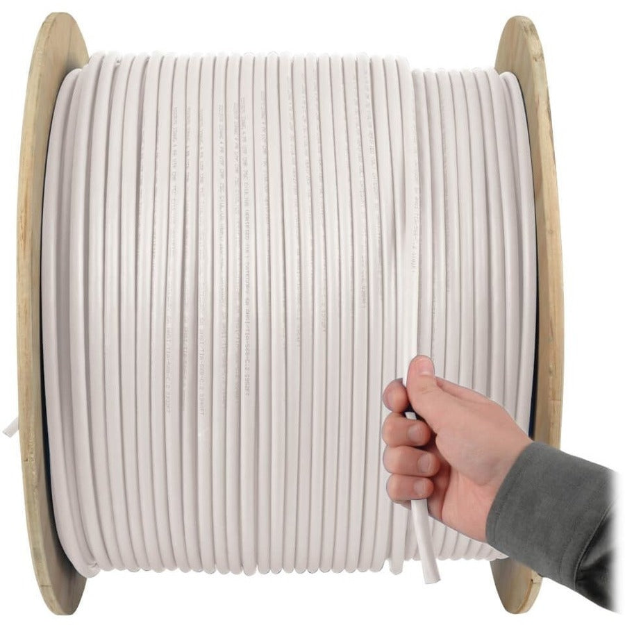 Câble PVC monobrin Cat5e 350 MHz Tripp Lite par Eaton, blanc, 1000 pi N022-01K-WH