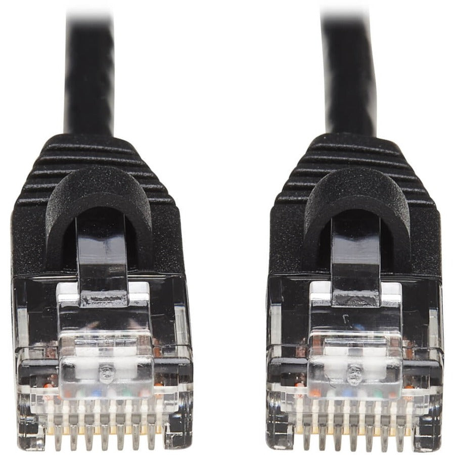 Câble de raccordement réseau UTP moulé Cat6a 10G anti-accroc Tripp Lite by Eaton (M/M), noir, 25 pi. N261-S25-BK