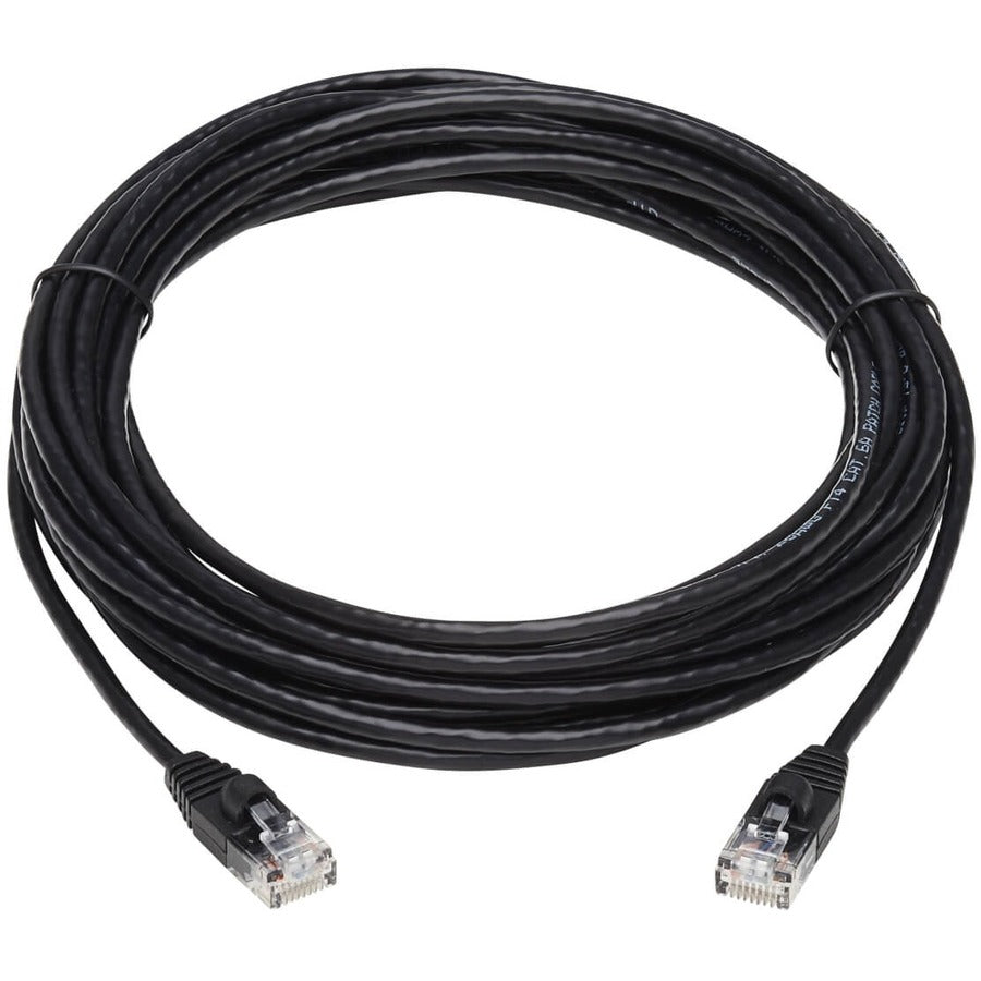 Câble de raccordement réseau UTP moulé Cat6a 10G anti-accroc Tripp Lite by Eaton (M/M), noir, 25 pi. N261-S25-BK