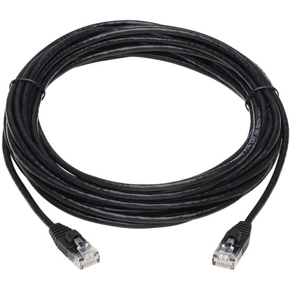 Câble de raccordement réseau UTP moulé Cat6a 10G anti-accroc Tripp Lite by Eaton (M/M), noir, 25 pi. N261-S25-BK
