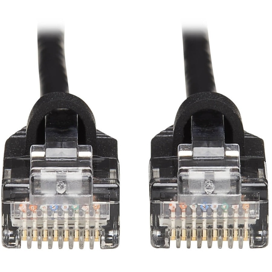 Câble de raccordement réseau UTP moulé Cat6a 10G anti-accroc Tripp Lite by Eaton (M/M), noir, 25 pi. N261-S25-BK