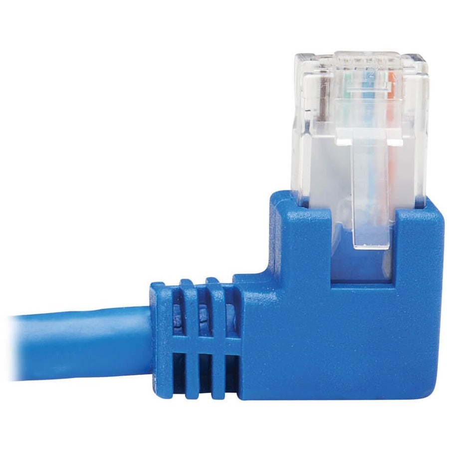 Câble Ethernet Cat6 à angle droit Tripp Lite par Eaton N204-020-BL-RA - 20 pi, M/M, bleu N204-020-BL-RA