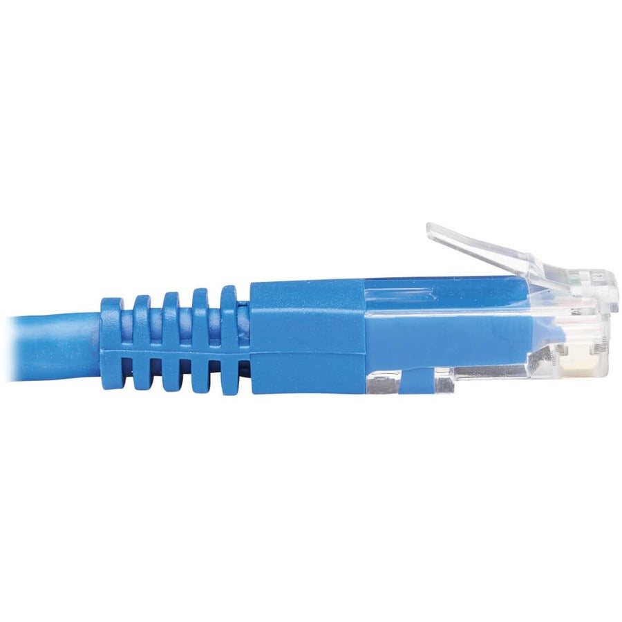 Câble Ethernet Cat6 à angle droit Tripp Lite par Eaton N204-020-BL-RA - 20 pi, M/M, bleu N204-020-BL-RA