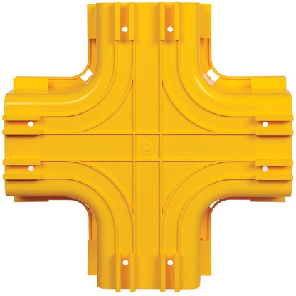 Jonction horizontale à 4 voies sans outil Tripp Lite by Eaton pour système de routage de fibre, 120 mm (5 po) SRFC5JUNT4