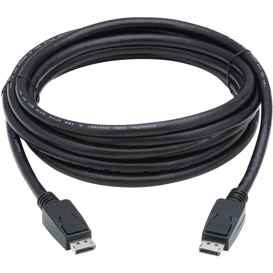 Câble DisplayPort 1.4 Tripp Lite par Eaton avec connecteurs à verrouillage, 8K, M/M, noir, 15 pi. P580-015-V4