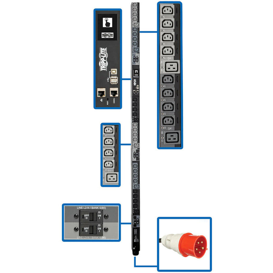 PDU3XEVSR6G30B Tripp Lite par Eaton à 30 prises PDU3XEVSR6G30B